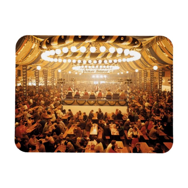 Magnet Flexible Tente de bière Oktoberfest (Horizontal)