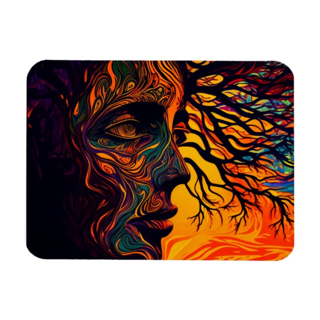 Magnet Flexible Terre mère en arbre (Horizontal)