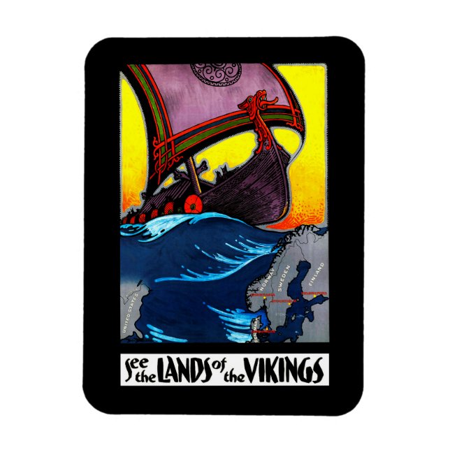 Magnet Flexible Terres de l'aimant Vikings (Vertical)