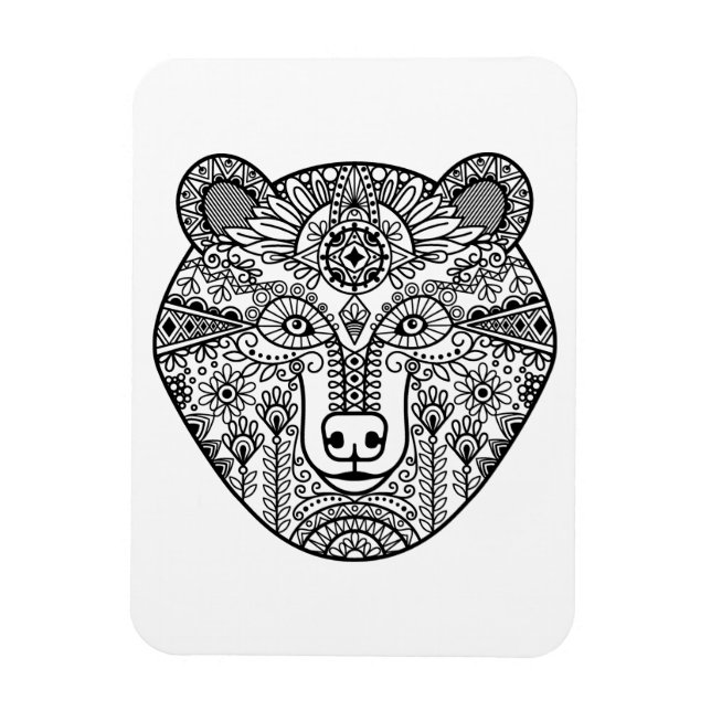 Magnet Flexible Tête d'ours de style (Vertical)
