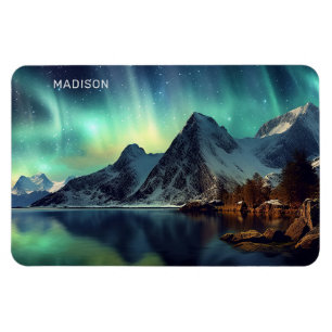Magnet Flexible Texte personnalisé Aurora Borealis