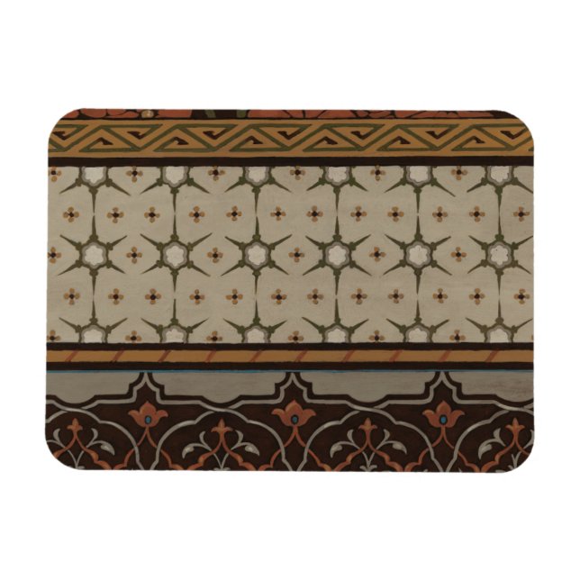 Magnet Flexible Textile d'origine avec Motifs décoratifs (Horizontal)