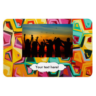Magnet Flexible Texture colorée de trous