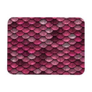 Magnet Flexible Texture des échelles métalliques roses