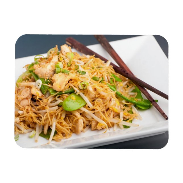 Magnet Flexible Thailandais Lo Mein Noodle Stir Fry (Horizontal)