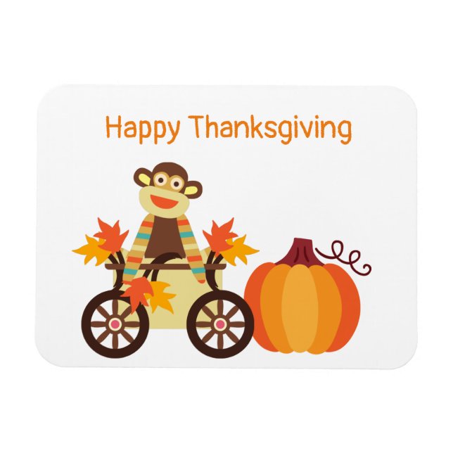 Magnet Flexible Thanksgiving de singe de choc lunaire (Horizontal)