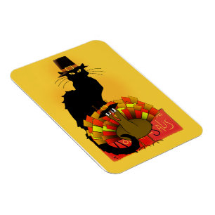 Magnet Flexible Thanksgiving Le Conversation Noir avec le pèlerin 
