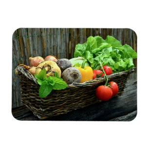 Magnet Flexible Thanksgiving Vegetable Harvest en Basket