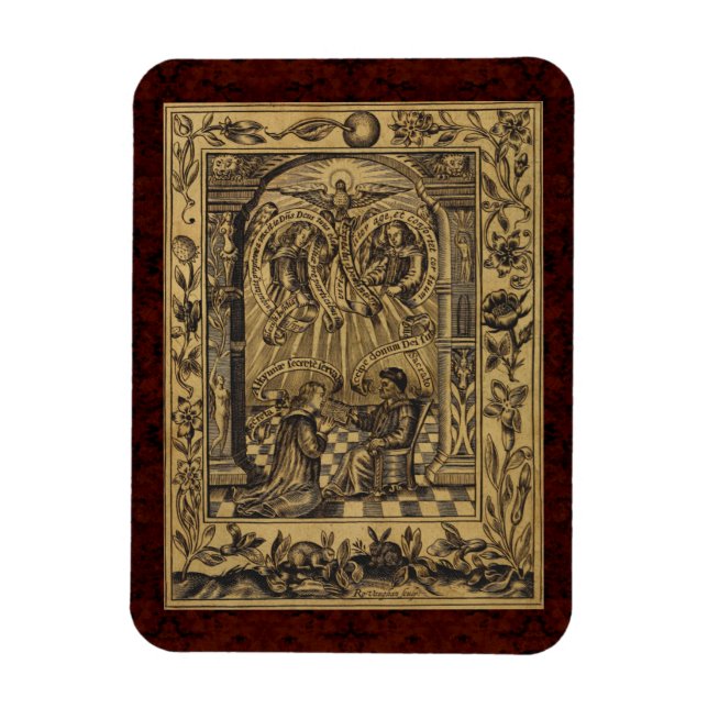 Magnet Flexible Theatrum Chemicum : 1652 Illustration de l'alchimi (Vertical)
