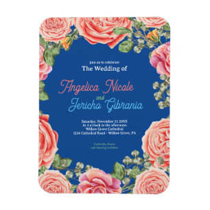 Magnet Flexible Thème de mariage Rose Rose
