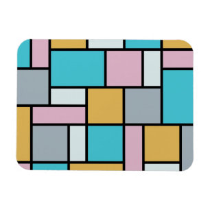 Magnet Flexible Theo Van Doesburg - Composition 17 - Art Mondrian