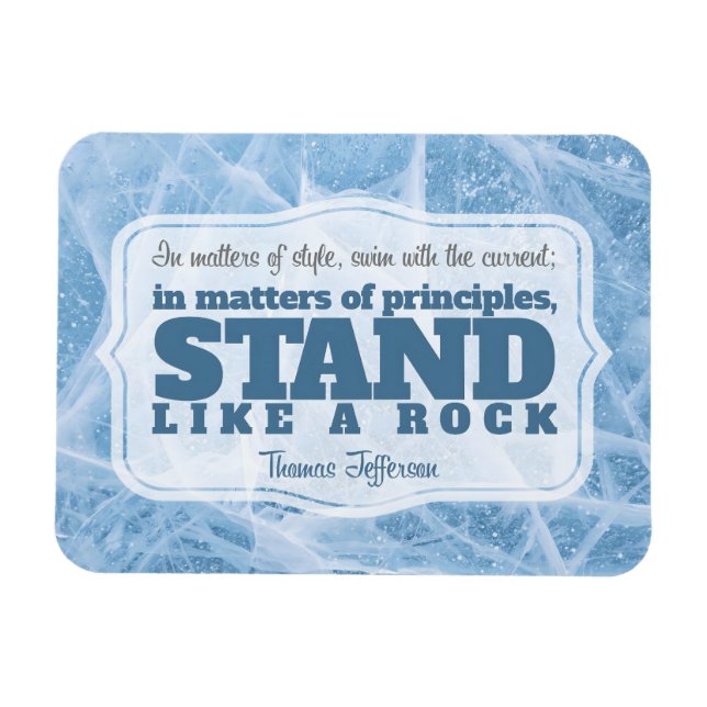 Magnet Flexible Thomas Jefferson Citation Inspirationnelle "Princi (Horizontal)