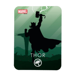 Magnet Flexible Thor Silhouette héroïque
