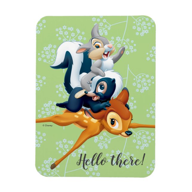 Magnet Flexible Thumper, Fleur et Bambi empilés pendant le jeu (Vertical)