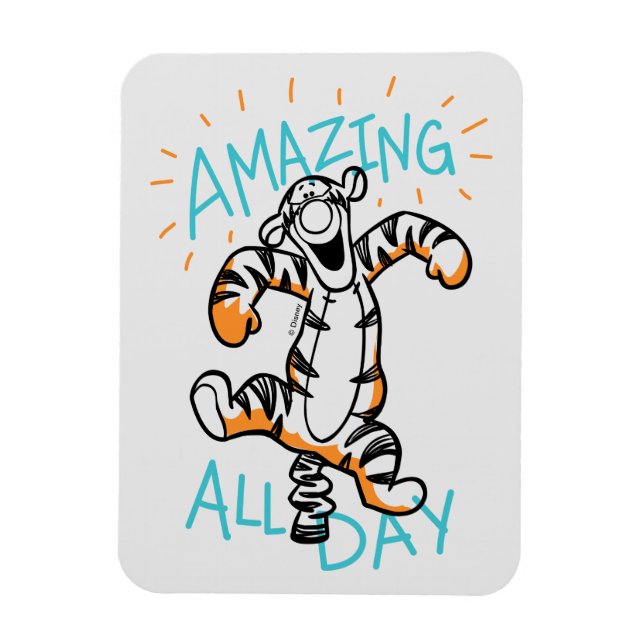 Magnet Flexible Tigger | Extraordinaire toute la journée (Vertical)