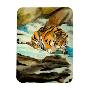 Magnet Flexible Tigre aquarelle