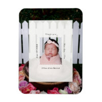 Timbre Moderne Photo Naissance Bébé Merci