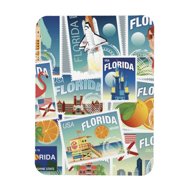 Magnet Flexible Timbres de Floride (Vertical)