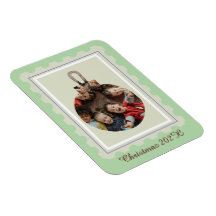 Timbres Noël Ornement Photo Fête Personnalisée