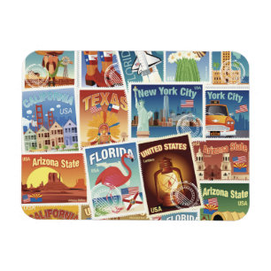Magnet Flexible Timbres-poste des Etats-Unis