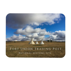 Magnet Flexible Tipis au Fort Union Trading Post NHS, Dakota du No