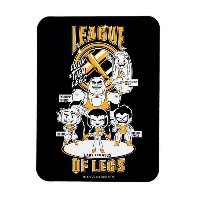 Magnet Flexible Titans Ados, allez ! | Ligue des jambes (Vertical)