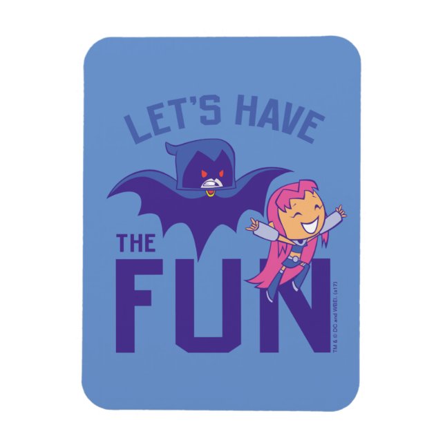 Magnet Flexible Titans Ados, allez ! | Starfire & Raven "Ayez Le P (Vertical)