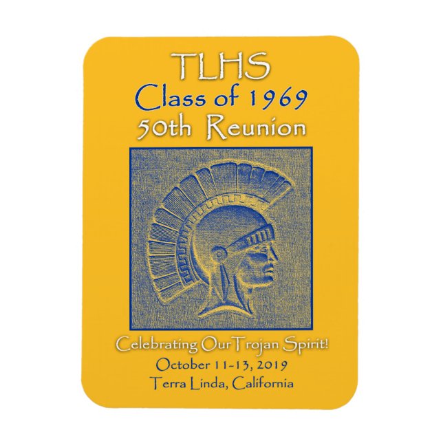 Magnet Flexible TLHS Classe de 1969 Trojan Spirit 50e Réunion (Vertical)