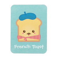 toast français mignon avec béret bleu casquette