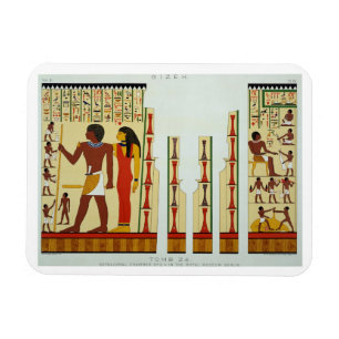 Magnet Flexible Tombe 24, no. sépulcral 2 de chambre, de Gizeh,