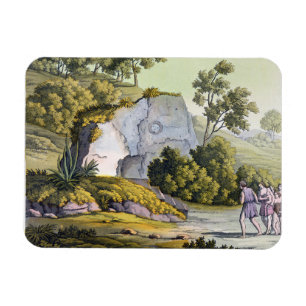 Magnet Flexible Tombeau de Sun, Pérou, de 'Le Costume Ancien et d