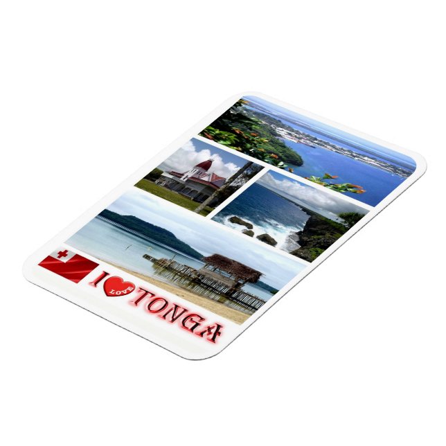 Magnet Flexible Tonga - I Love - (Côté Gauche)