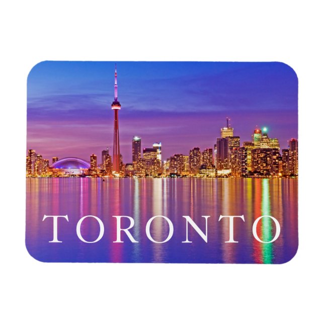 Magnet Flexible Toronto Skyline à Dusk (Horizontal)