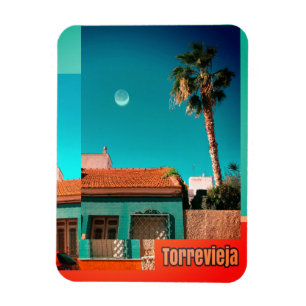 Magnet Flexible Torrevieja en Orange et Turquoise