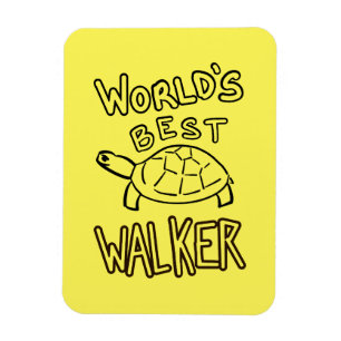 Magnet Flexible Tortue marcheuse mondiale minimaliste Ligne Art