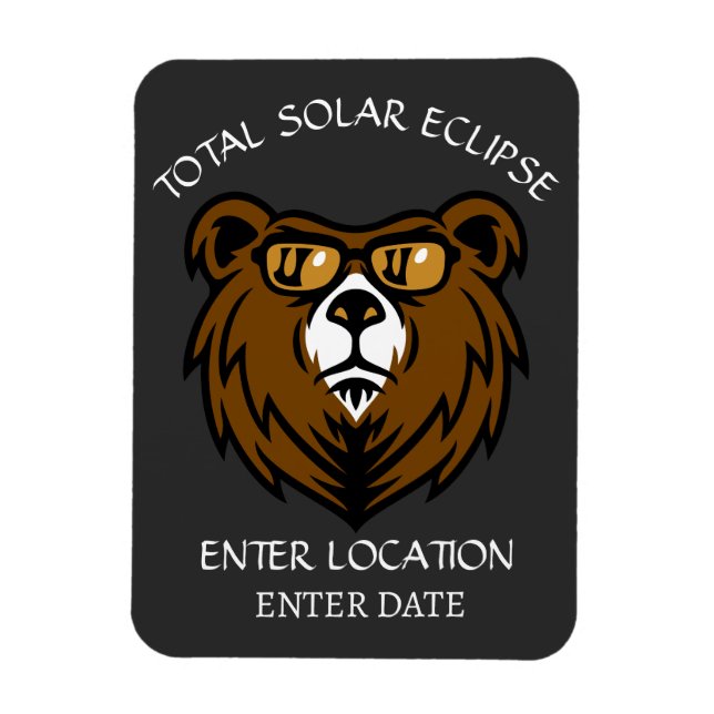 Magnet Flexible Total Solaire Eclipse Custom Espagne 2026 (Vertical)