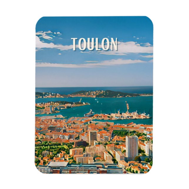Magnet Flexible Toulon Photo Vintage (Vertical)