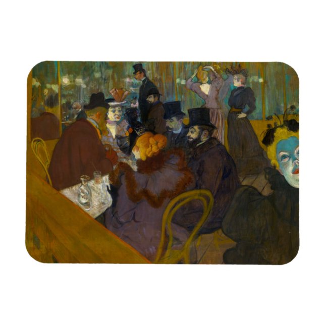 Magnet Flexible Toulouse-Lautrec - Au Rouge (Horizontal)