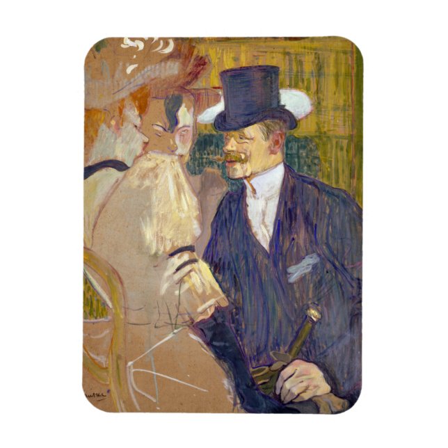 Magnet Flexible Toulouse-Lautrec - L'Anglais à la Rouge (Vertical)