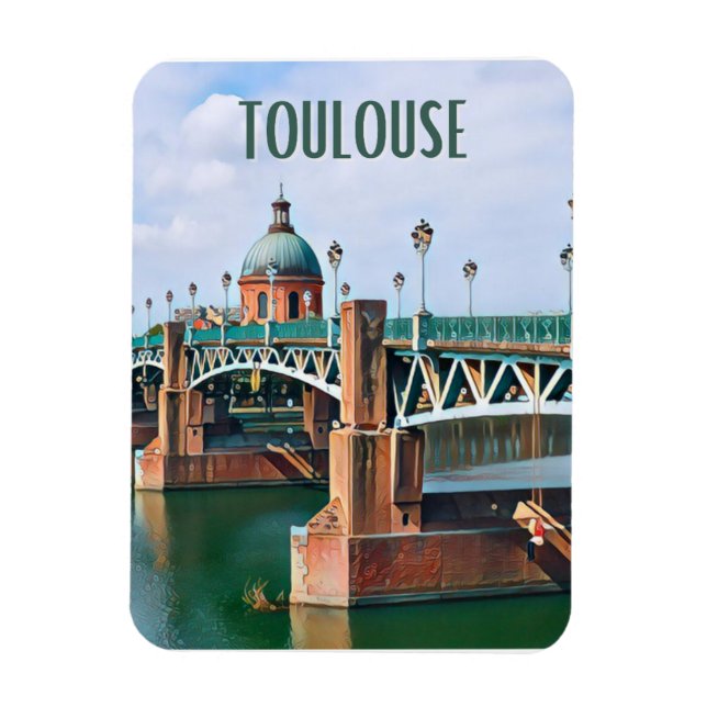 Magnet Flexible Toulouse Photo Vintage (Vertical)
