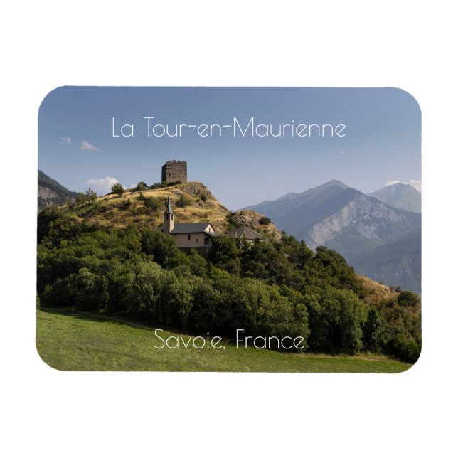 Magnet Flexible Tour Berolds, La Tour-en-Maurienne, France (Horizontal)