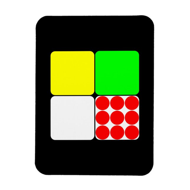 Magnet Flexible Tour de France Jerseys 3 Noirs (Vertical)