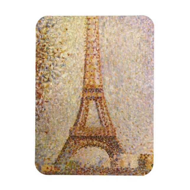 Magnet Flexible Tour Eiffel par Georges Seurat, beaux-arts (Vertical)