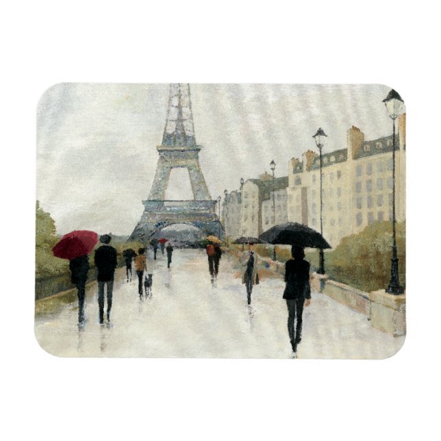 Magnet Flexible Tour Eiffel | Paris sous la pluie (Horizontal)