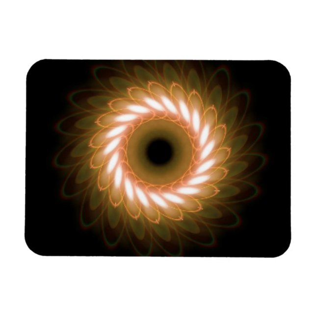 Magnet Flexible Tourbillon de torrents contre le noir (Horizontal)