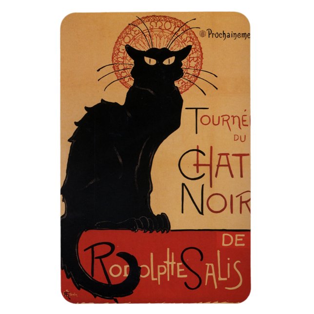 Magnet Flexible Tournée du Conversation Noir, Théophile Steinlen (Vertical)