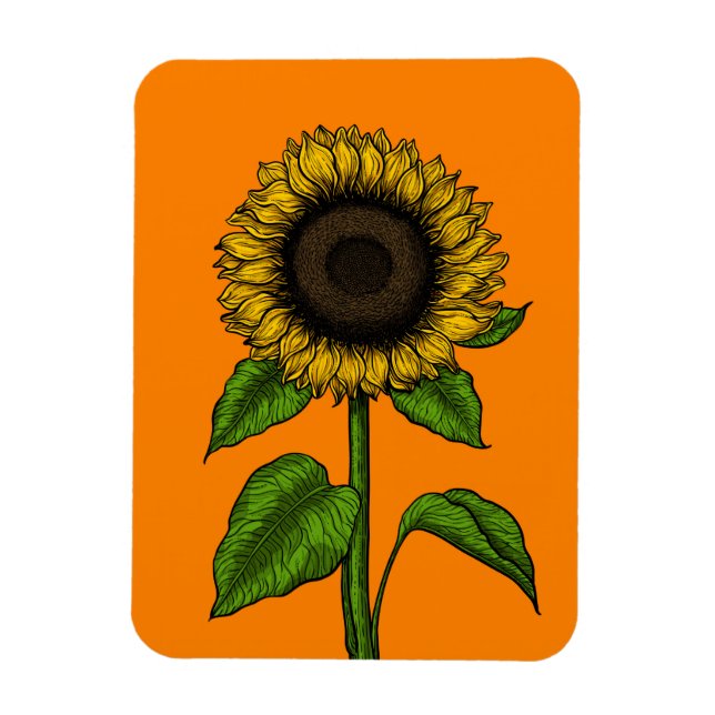 Magnet Flexible Tournesol orange (Vertical)