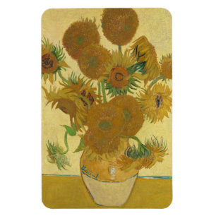 Magnet Flexible Tournesols, Nature morte peinture à l'huile, Van G
