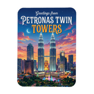 Magnet Flexible Tours jumelles Petronas Malaisie