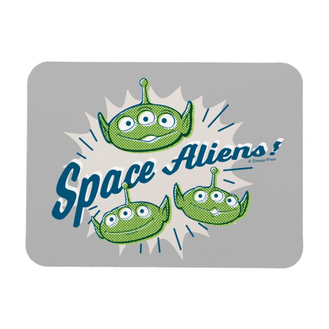 Magnet Flexible Toy Story 4 | "Aliens spatiaux" Retro Graphic (Horizontal)